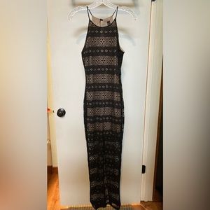 Black Long Lace Dress
